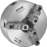 VEVOR 200 mm 3-klauwplaat met 57,15 mm 8-draads steunplaat