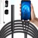Ruhhy Endoscoop - Caméra d'inspection USB - Outil d'inspection - tête de 7 mm - HD flexible - câble de 2 mètres - pour Android et iOS