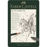 Faber-Castell Pitt Grafietset 11-delig - Zwart
