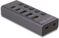 Delock USB 5 Gbps Hub with 2 x USB Type-A and 2 x USB Type-C™ female and 1 x Fast Charging Port + Switch