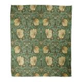 Woondecoratie William Morris Woondecoratie deken, Green Art Nouveau bloemen, warme zachte, gezellige flanellen dekens voor bed, bank, bank en stoel, geschikt voor alle seizoenen, 203 x 152 cm