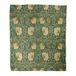 Woondecoratie William Morris Woondecoratie deken, Green Art Nouveau bloemen, warme zachte, gezellige flanellen dekens voor bed, bank, bank en stoel, geschikt voor alle seizoenen, 203 x 152 cm