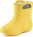 Ladeheid LA-CA-FrogWinter Kinder Regenlaarzen - Rubber - met Binnenschoen - EVA - Wasbare Binnenschoen - Geel/Grijs - 32/33