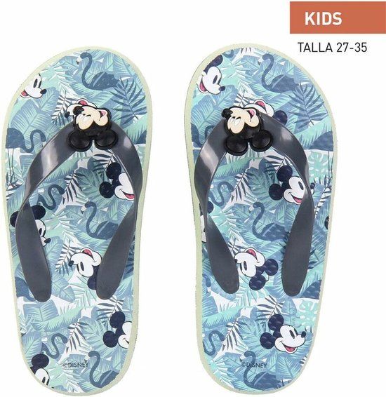 Slippers voor Kinderen Mickey Mouse Groen Lichtgroen Schoenmaat 27