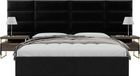 VANT VÄNT Panels - 4 Upholstered Headboard / Hoofdeinden - 91cm x 29cm - 4 Muur Panelen - Velvet Black