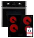KKT KOLBE Autarkes Herdset: 60cm Einbaubackofen BO8805SS + 59cm Glaskeramik-Kochfeld CH5900RL
