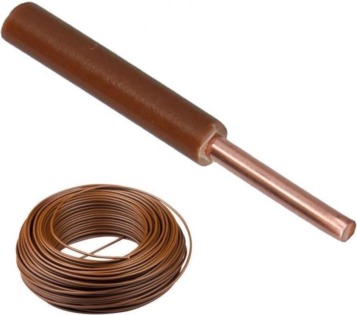 Nova VD Draad 2.5 MM² Bruin - 100 meter
