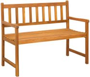 vidaXL Tuinbank Metaal Bruin Inclusief Kussen 110 x 55 x 90 cm