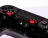 Set G-Paw Set van 4 Joystick-beschermfolies, compatibel met alle console-controllers/G-MOTIONS, personalisatie van je joysticks, betere grip en volledige bescherming, G-Paw universeel, rood