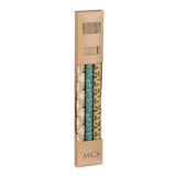 Mica Decorations Kerst kado papier - groen bruin (5 stuks)