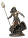Veronese Design Griekse God Poseidon Staande Boven Crashing Golven Standbeeld