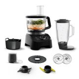 Moulinex Double Force FP8318F0 keukenmachine 1000 W 3 l Zwart