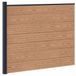 vidaXL Hekpaneel WPC en Aluminium Bruin
