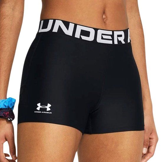 Under Armour HeatGear Short Dames - Maat XS - Zwart/Wit