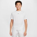 Nike Multi Dri-Fit Shirt met korte mouwen voor Oudere Kinderen (Jongen), Wit/Wit/Zwart, HJ3771-100, L