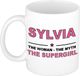 Bellatio Decorations Sylvia The woman, The myth the supergirl cadeau koffie mok / thee beker 300 ml -