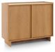 3xE living Commode Yasumi 98 cm, 2 portes, 4 étagères, chêne caramel