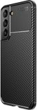 Selected by GSMpunt.nl Hoesje Siliconen Carbon TPU Back Cover Zwart Geschikt voor Samsung Galaxy S22 Plus