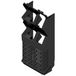 Weidmüller CH20M45 S 2PSC/RUSC BK 2010 boîtier rail DIN côté fermé, avec fentes de ventilation, pour montage sur rail DIN 45 x 22,83 plastique noir 6 pièce(s)