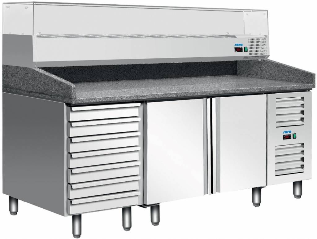 Saro Pizza voorbereidingstafel gekoeld