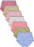 Next - Dames - Set van 7 katoenen slips met volledige bedekking en logo - Roze