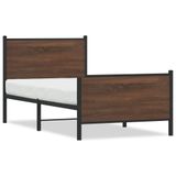 vidaXL Cadre de lit Bois d'ingénierie Chêne 200x200 cm