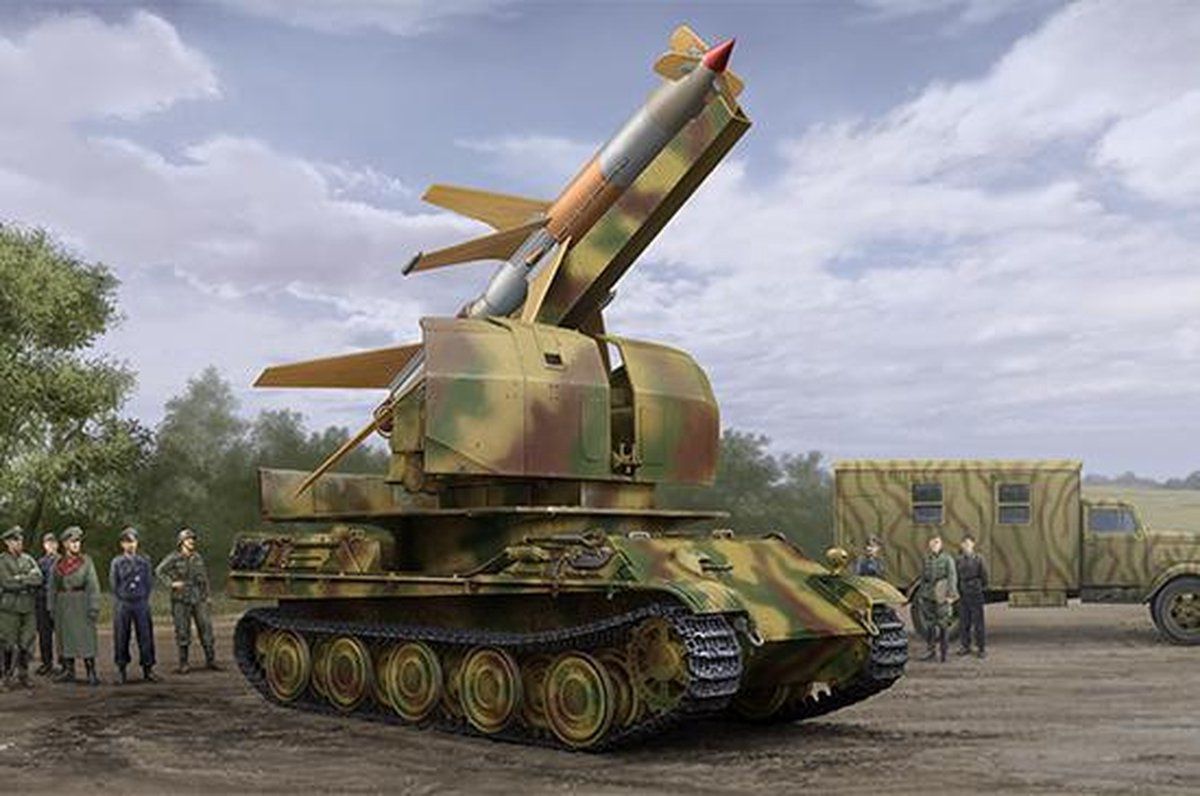 Trumpeter 1:35 Flakpanther w/8.8cm Flakrakete Rheintochter I Plastic kit