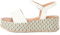 Tamaris - Dames - Plateau sandalen - Wit - Maat 36