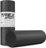 Trex Sport TX-045EPR - Foamroller - EPP - Met noppen - Voor massage en yoga - 45 cm - Zwart