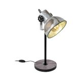 EGLO Barnstaple Tafellamp - Zwart/Bruin - E27 - Staal/Hout - 40W