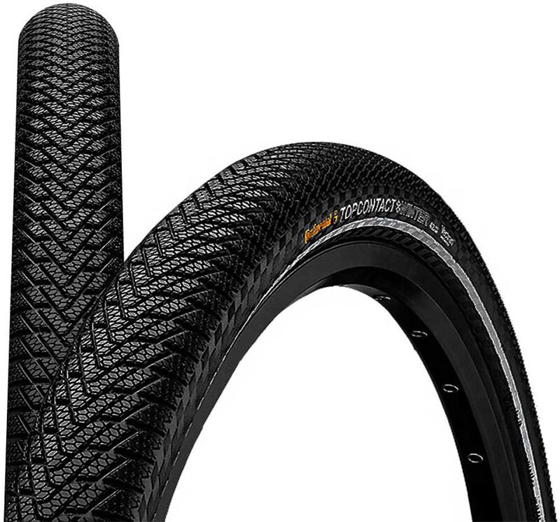 Continental Top Contact II Winter Premium Fietsband Vectran Breaker 27.5 vouwbare reflexband zwart