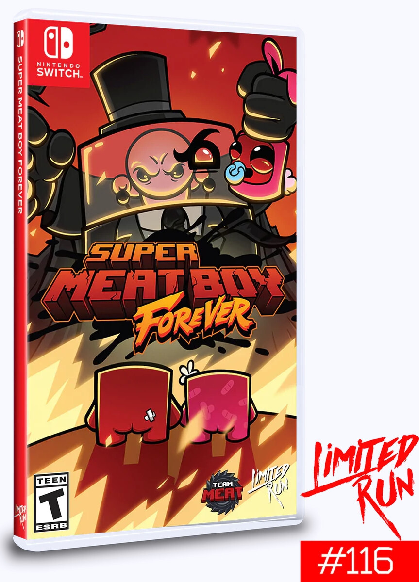Limited Run Super Meat Boy Forever Games) Nintendo Switch