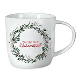 Grafik-Werkstatt Koffiemok met spreuk 300 ml | porseleinen mok Kerstmis | Prachtige kersttijd