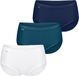 sloggi Midislip Originals Basic Vrouwen Blauw Katoen/Elastaan 3-pack