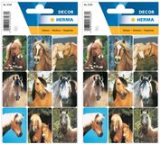 Merkloos / Sans marque Paardenhoofden stickers