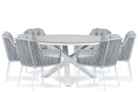 Santika Furniture Santika Tendenza/Livorno 150 cm dining tuinset 7-delig
