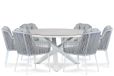 Santika Furniture Santika Tendenza/Livorno 150 cm dining tuinset 7-delig