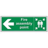 VSafety 17021BJ-R Pijl Links Vuurbord, 1 mm Stevig Kunststof, Landschap, 450 mm x 150 mm