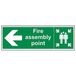 VSafety 17021BJ-R Pijl Links Vuurbord, 1 mm Stevig Kunststof, Landschap, 450 mm x 150 mm