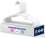 SereneLife Kinderhangers – 60-delige Set Kunststof Hangers voor Baby-, Peuter- & Newborn- Antislip & Ruimtebesparend - Wit
