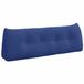 vidaXL coussin de dossier bleu police 140 x 24 x 50 cm velours