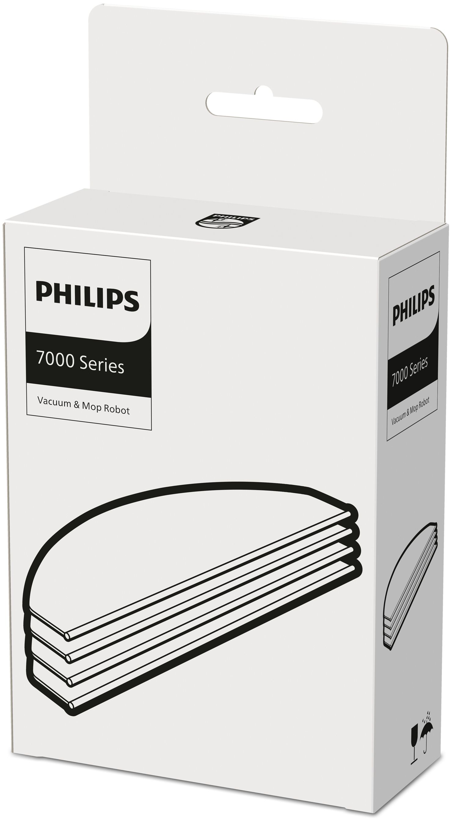 Philips HomeRun XV1470/00 Dweilpads voor Robotstofzuiger - 4 stuks