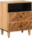 vidaXL Nachtkastje Bruin 50 x 33 x 60 cm Massief Mango Hout