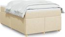 Maison Exclusive - Boxspringbed met matras, crème, 120x200 cm, textiel