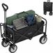 LifeGoods Opvouwbare Bolderkar - 70KG - Zwart
