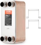 VEVOR 50 Platenwarmtewisselaar 4x1-1/4 inch MNPT Aansluitingen 316L RVS