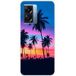 Oppo Bedrukt siliconen hoesje compatibel met Oppo A77 5G, Oppo A57 4G, Oppo A57 5G Palmiers colores