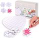 Shenzhen Haorui Industrial Technology Co., Ltd. Puzzle cœur blanc personnalisable avec 80 pièces inscriptibles - décoration de mariage - env. 60 x 60 cm