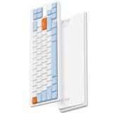 MAGIC-REFINER RKL680 Ultradun Draadloos Toetsenbord, 60% Mechanisch Gaming Toetsenbord, Bluetooth/2.4 GHz Dual-mode, Compacte 68 Toetsen, Low-profile Lineaire Rode Schakelaar, voor PC/MAC/Tablet