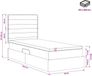 vidaXL Bed met matras en hoofdeinde Zwart 90 x 200 cm Stof